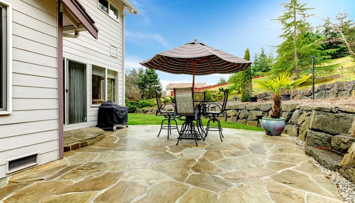 Beautifully Textured and Patterned Concrete Patios in Lubbock, Texas area!